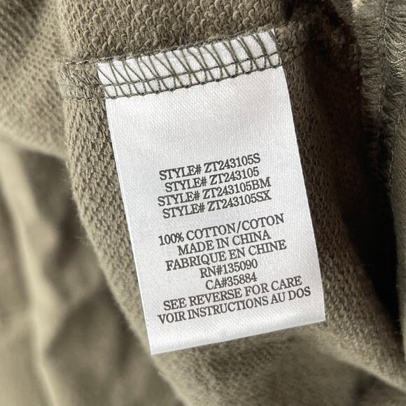 Z SUPPLY Academy Zip Up Hoodie SZ 2X Grape Leaf Sweatshirt NWT Plus Curvy Green - Picture 13 of 14